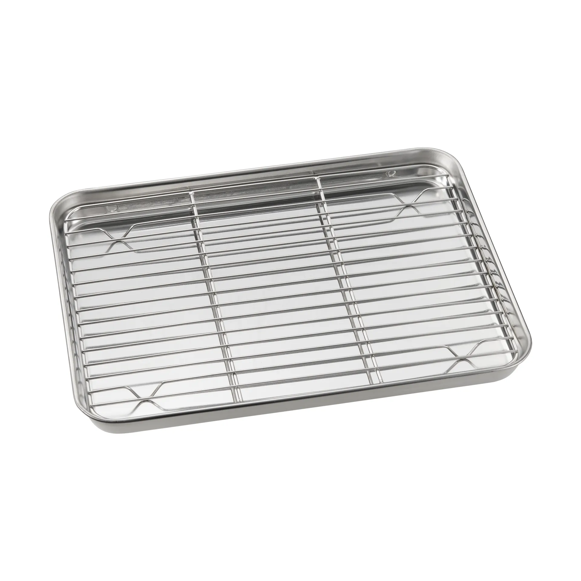 Gili ガストロパン, Stainless steel, with rack, 31.5x24.5 cm Dorre
