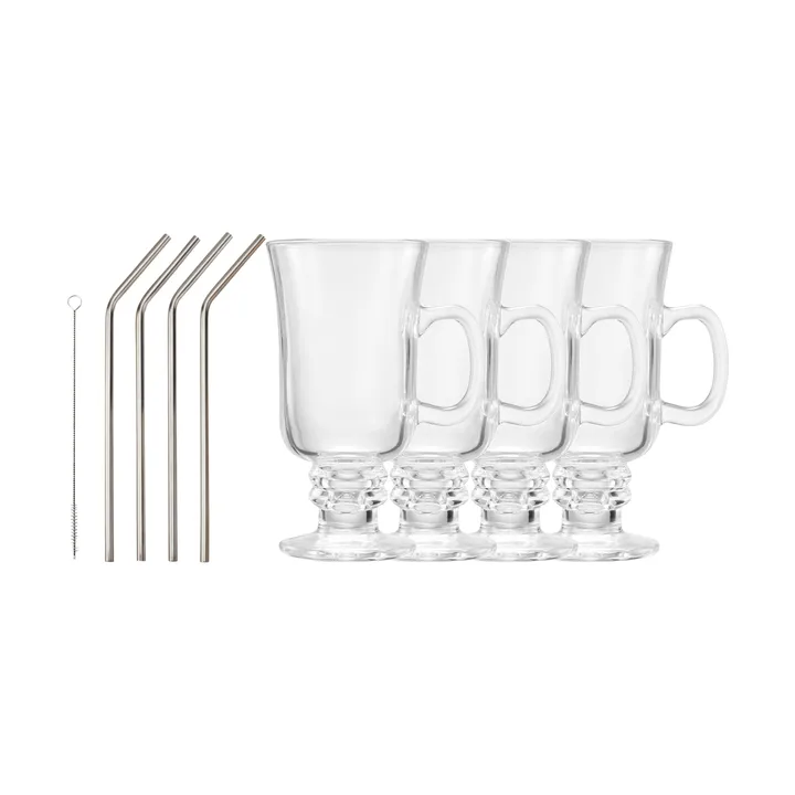 Iona アイルランド風コーヒーセット - Glass, 9 pieces - Dorre