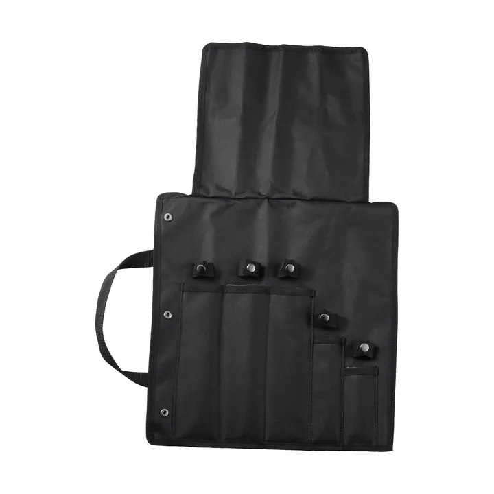 Kadi ナイフケース - Black nylon, 5 knife slots - Dorre