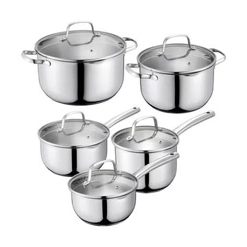 Kerri 片手鍋セット - Stainless steel, 10 pieces - Dorre