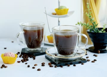 Kirk コーヒーカップ ダブルウォール 24 cl 2個セット - Glass - Dorre