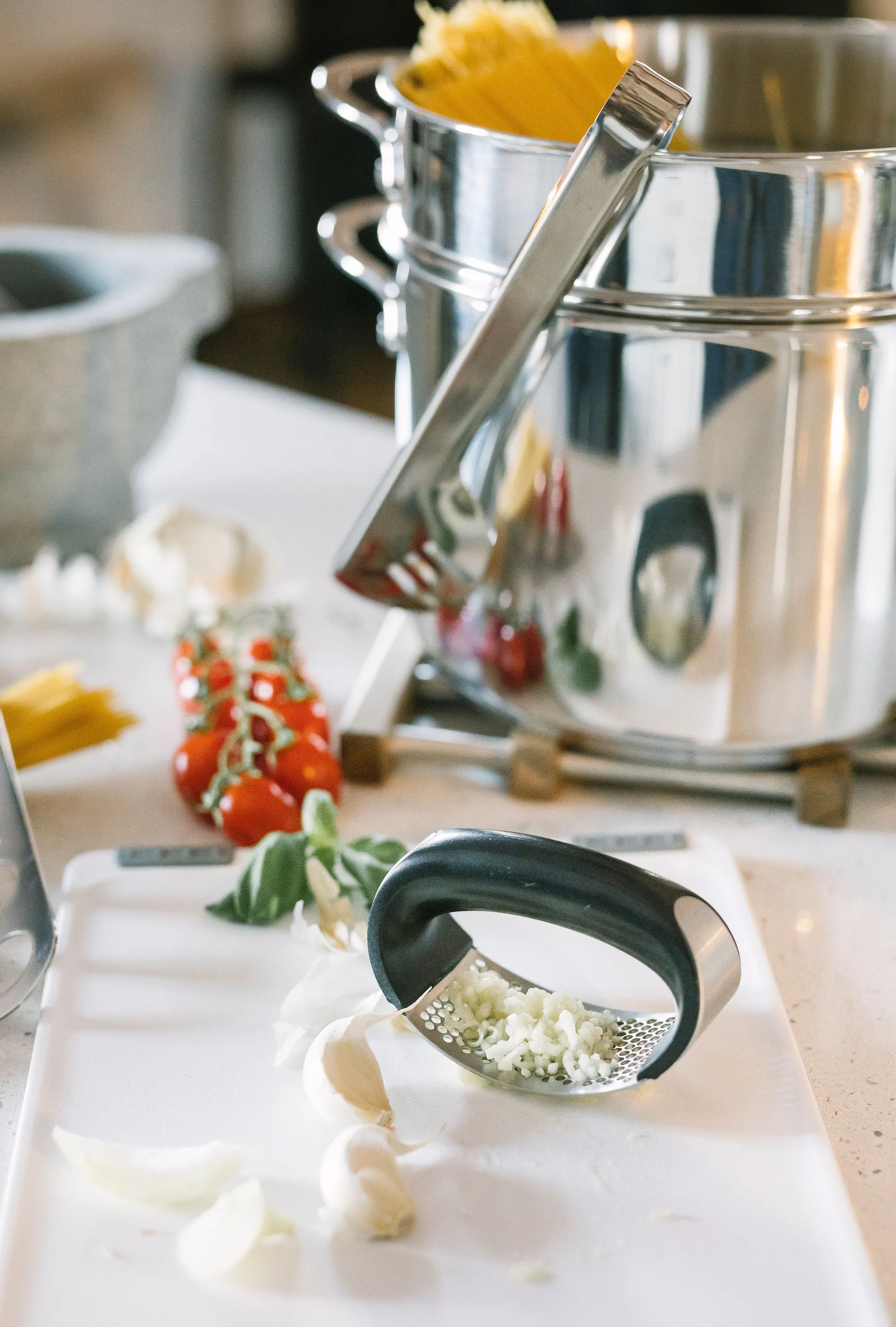 Kosmo パスタディッシュ & インサート 7.6 L, Stainless steel Dorre