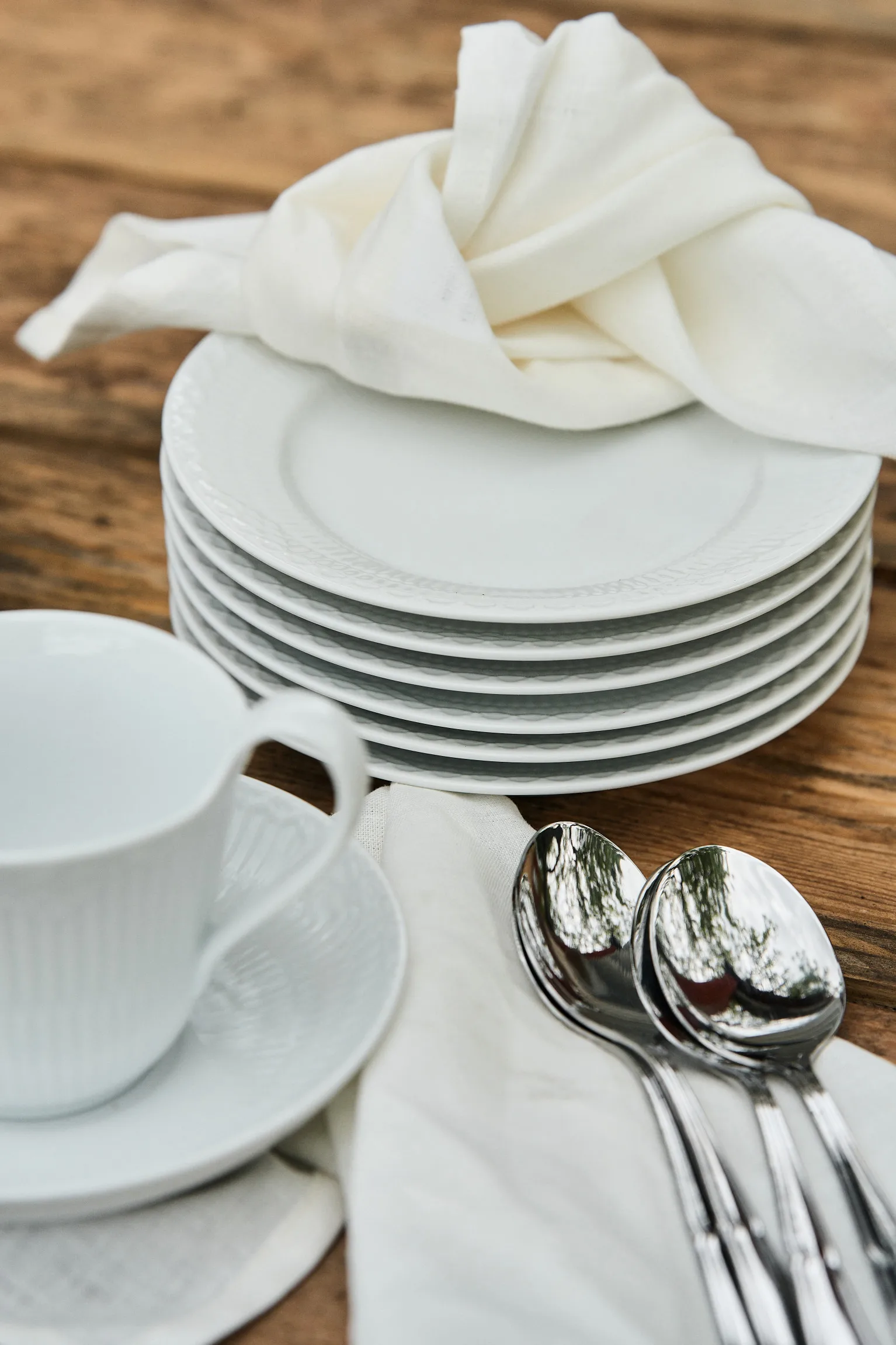 New England デザートスプーン 6パック, Stainless steel Dorre