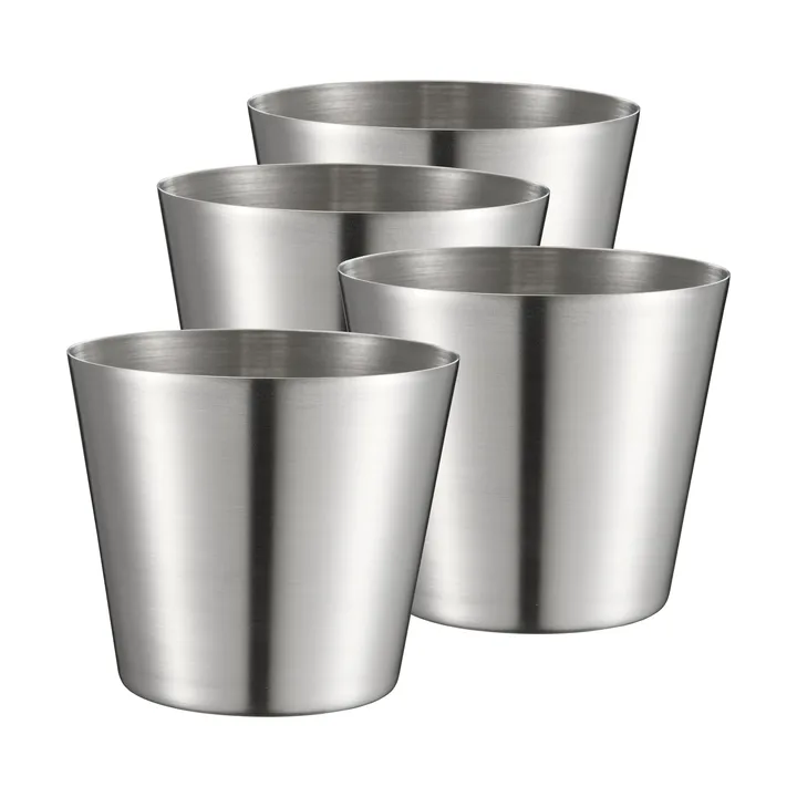 Peg フライドポテト／サービングカップ - Stainless steel, 4-pack, Ø9.5 cm - Dorre