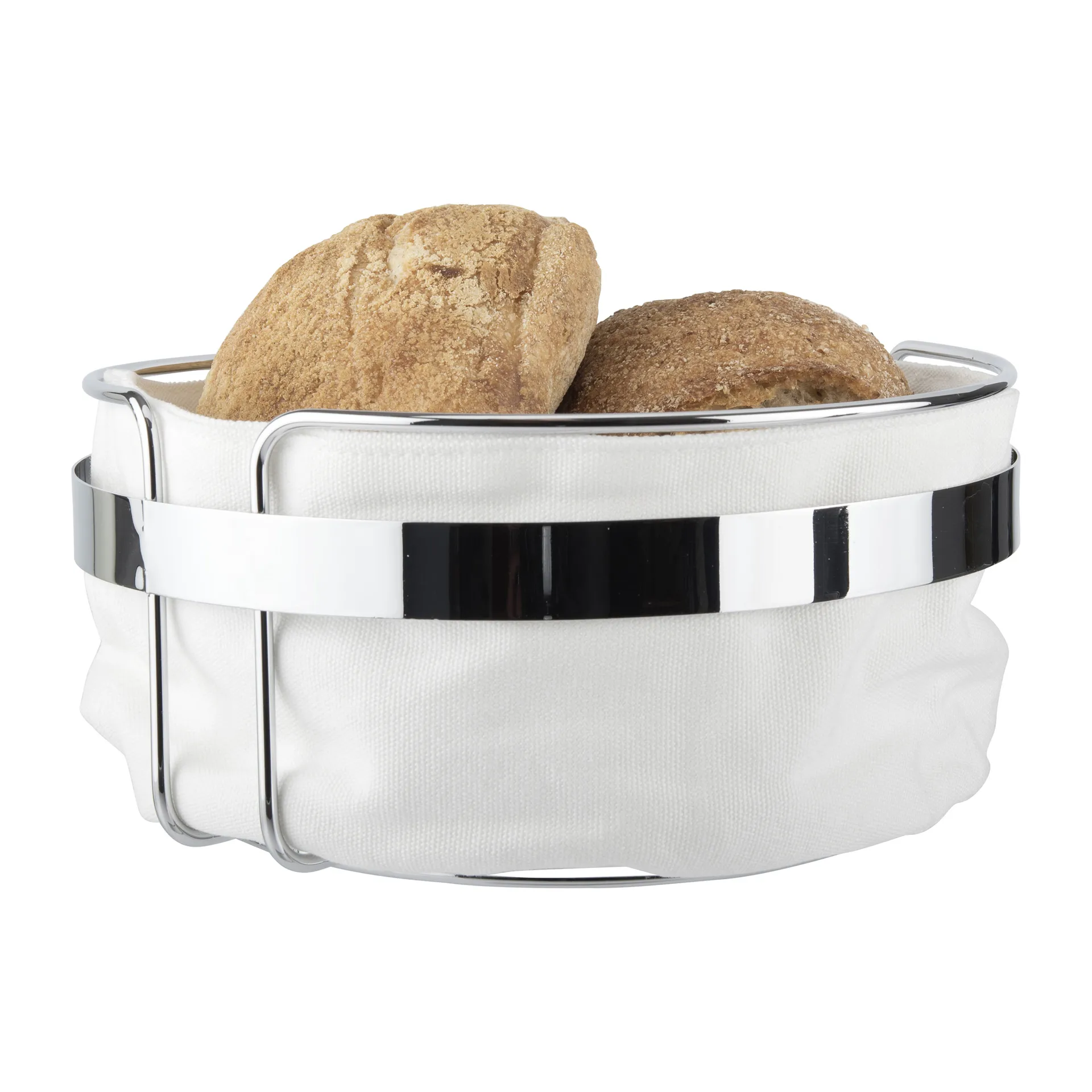 Practical ブレッドビン Ø22 cm, Fabric-chrome Dorre