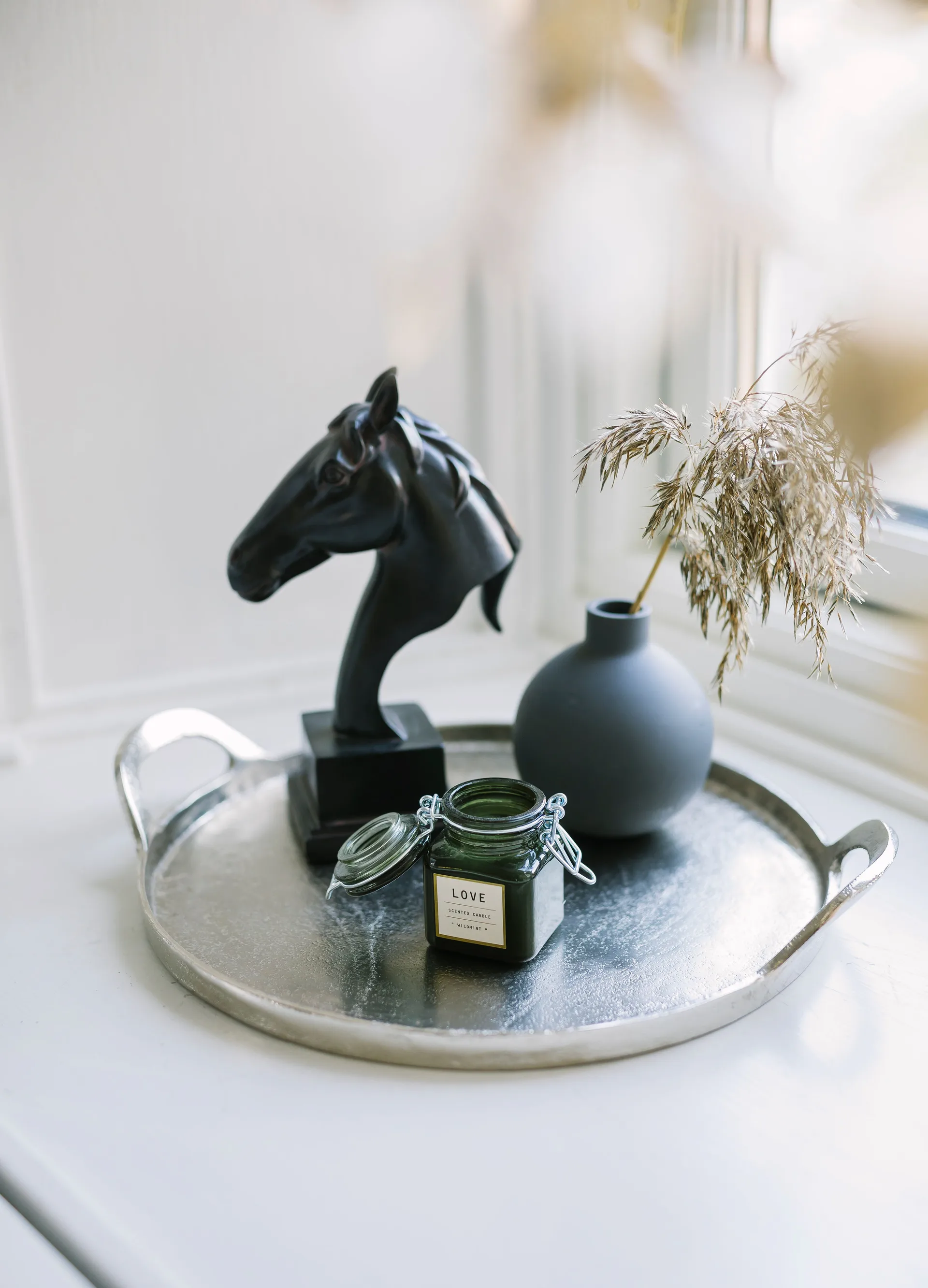 Saba サービングトレイ Ø34 cm, Aluminium Dorre