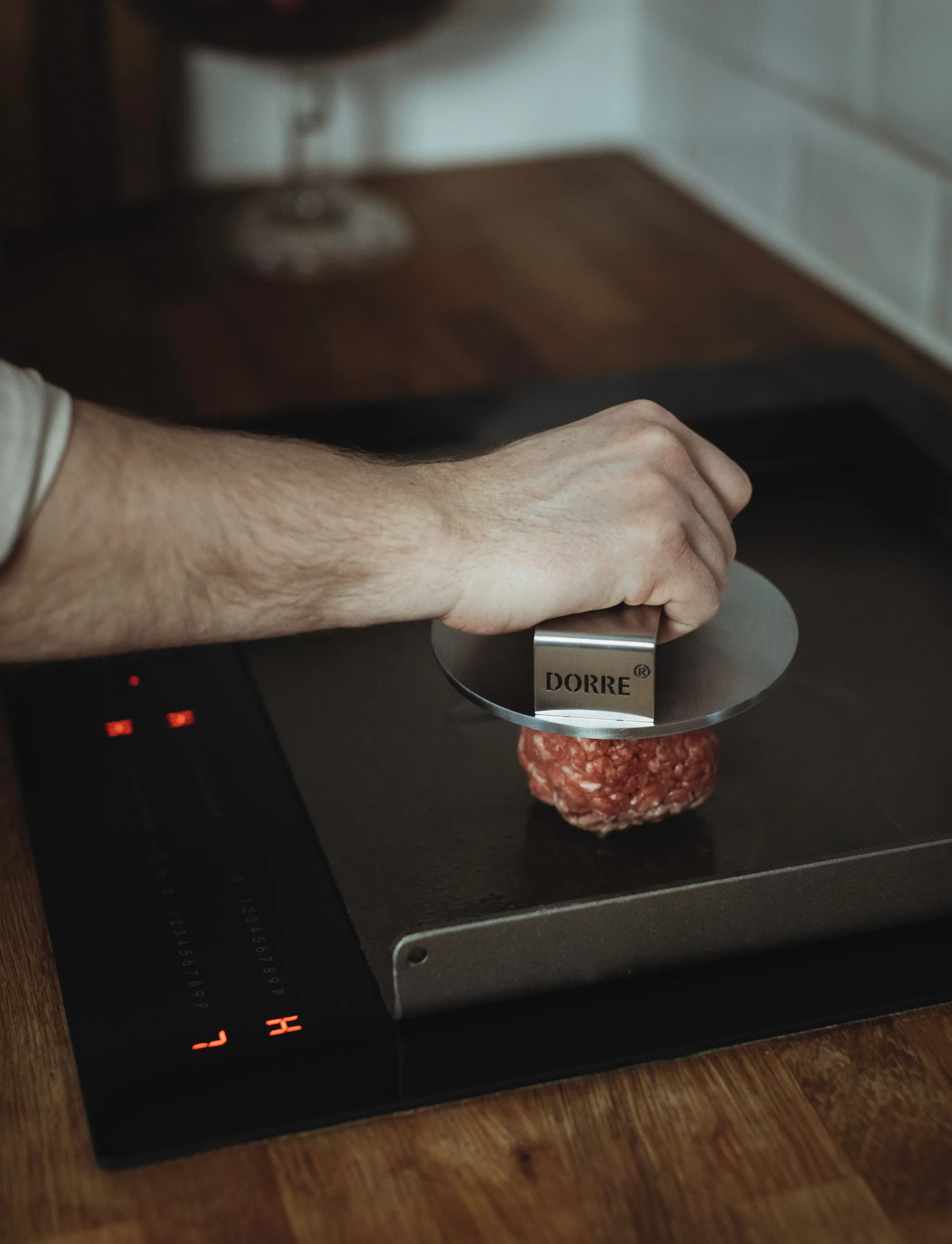 Smera バーガープレス Ø13 cm, Stainless steel Dorre