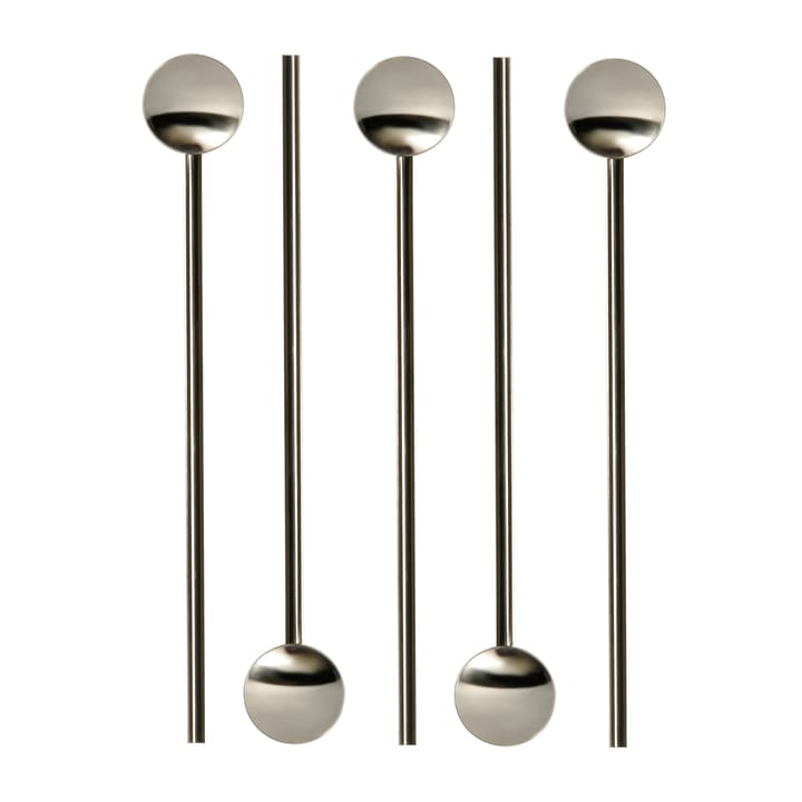 Tor カクテルスプーン & ストロー 20 cm 6パック - Stainless steel - Dorre