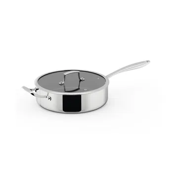 Trivence ソテーパン セラミックコーティング - Stainless steel, glass lid, Ø28 cm - Dorre