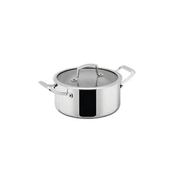 Trivence ポット - Stainless steel, glass lid, 3 L - Dorre