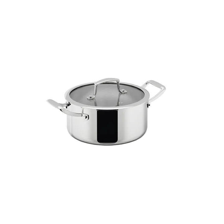 Trivence ポット - Stainless steel, glass lid, 3 L - Dorre