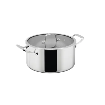 Trivence ポット - Stainless steel, glass lid, 7 L - Dorre