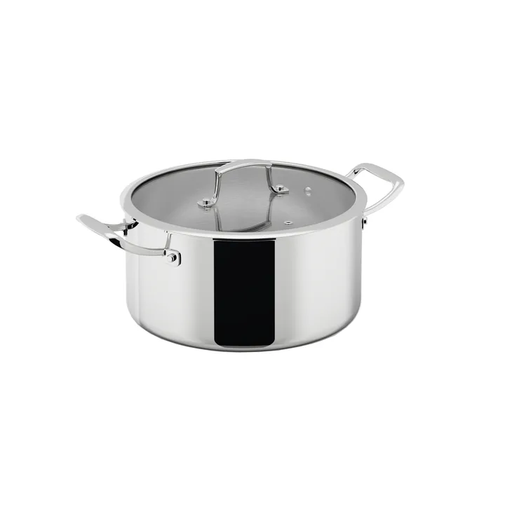 Trivence ポット - Stainless steel, glass lid, 7 L - Dorre
