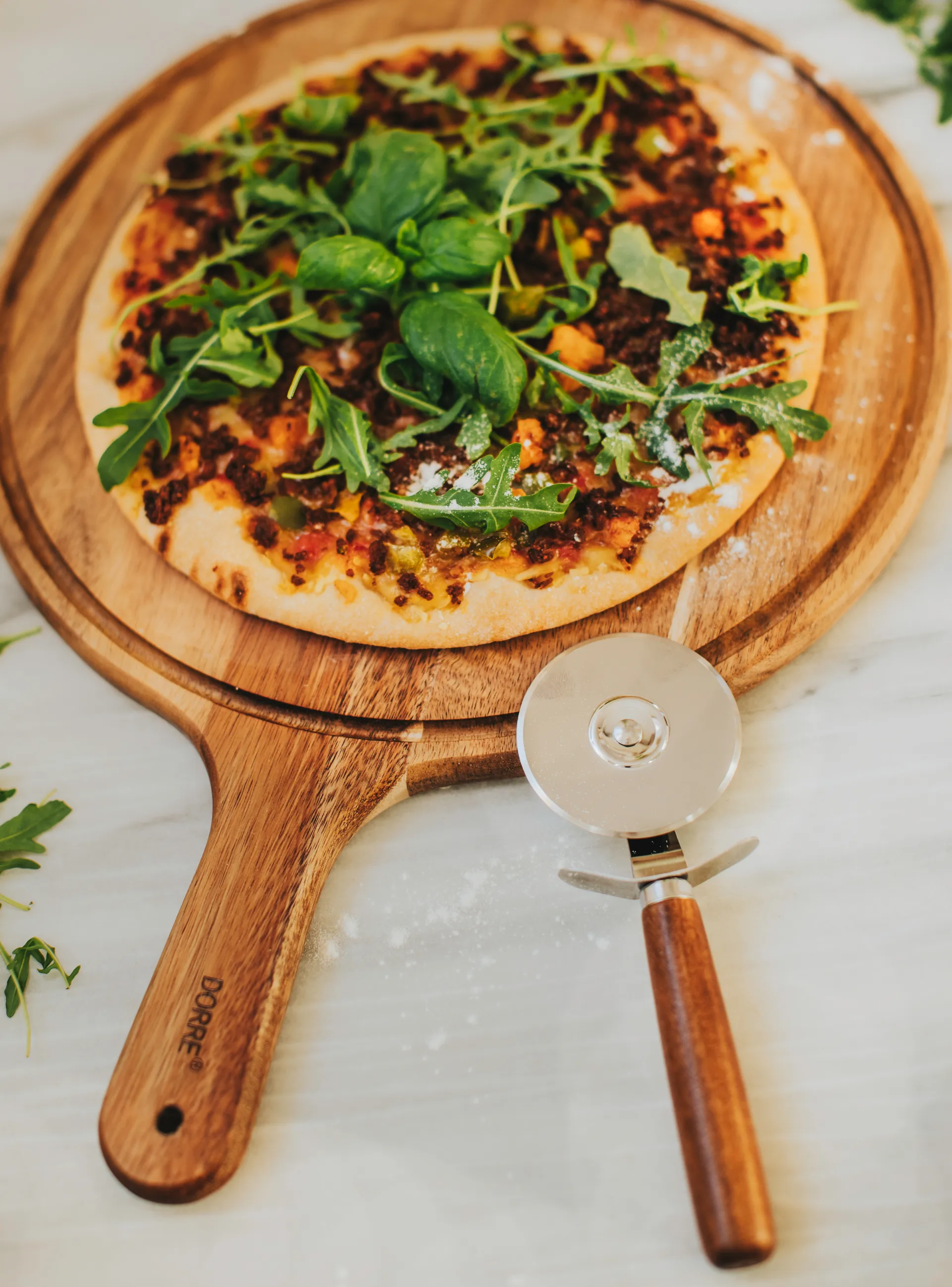 Ulli サービングボード Ø30.5 cm, Nature Dorre