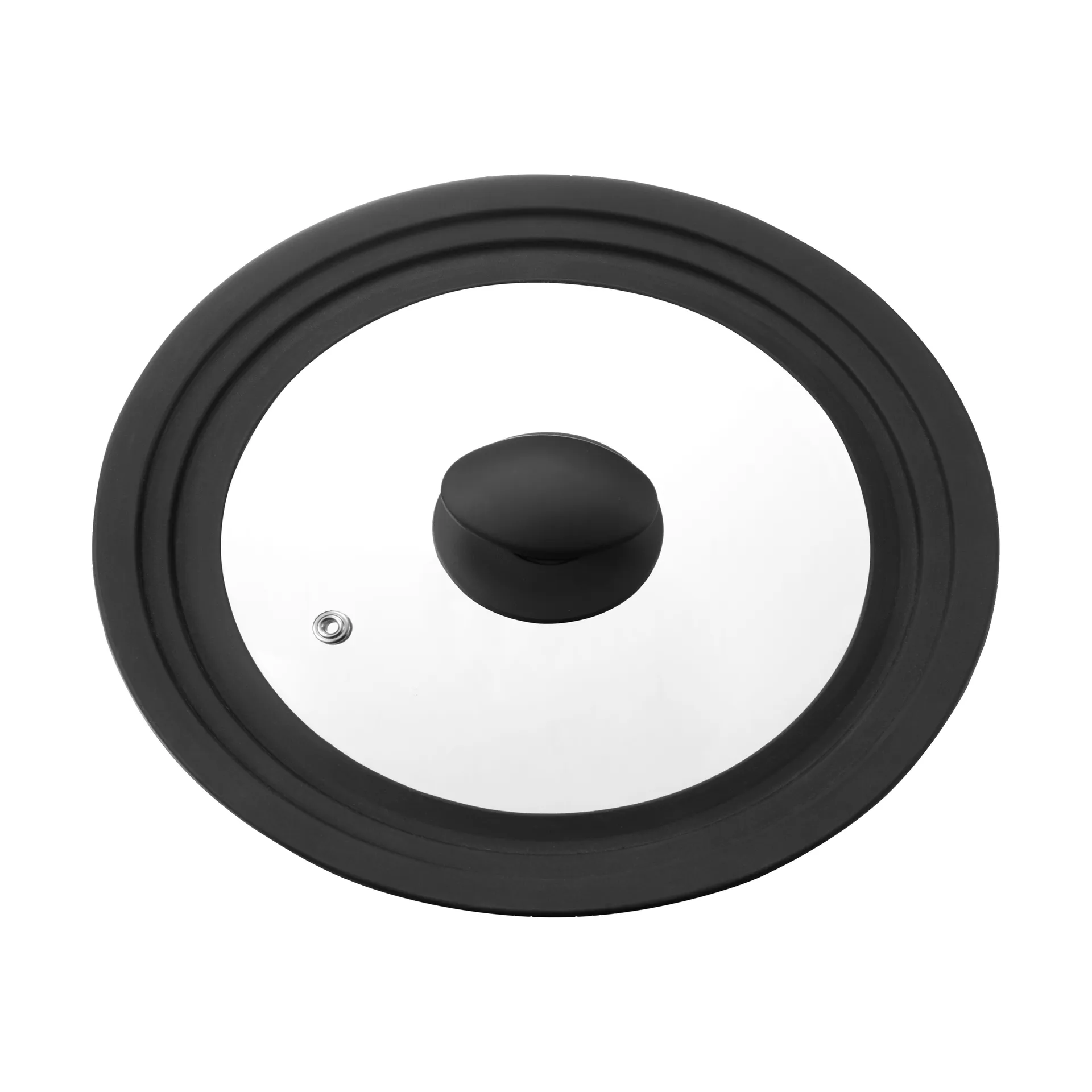 Una 一般 蓋 20/22/24 cm, Glass-black silicone Dorre