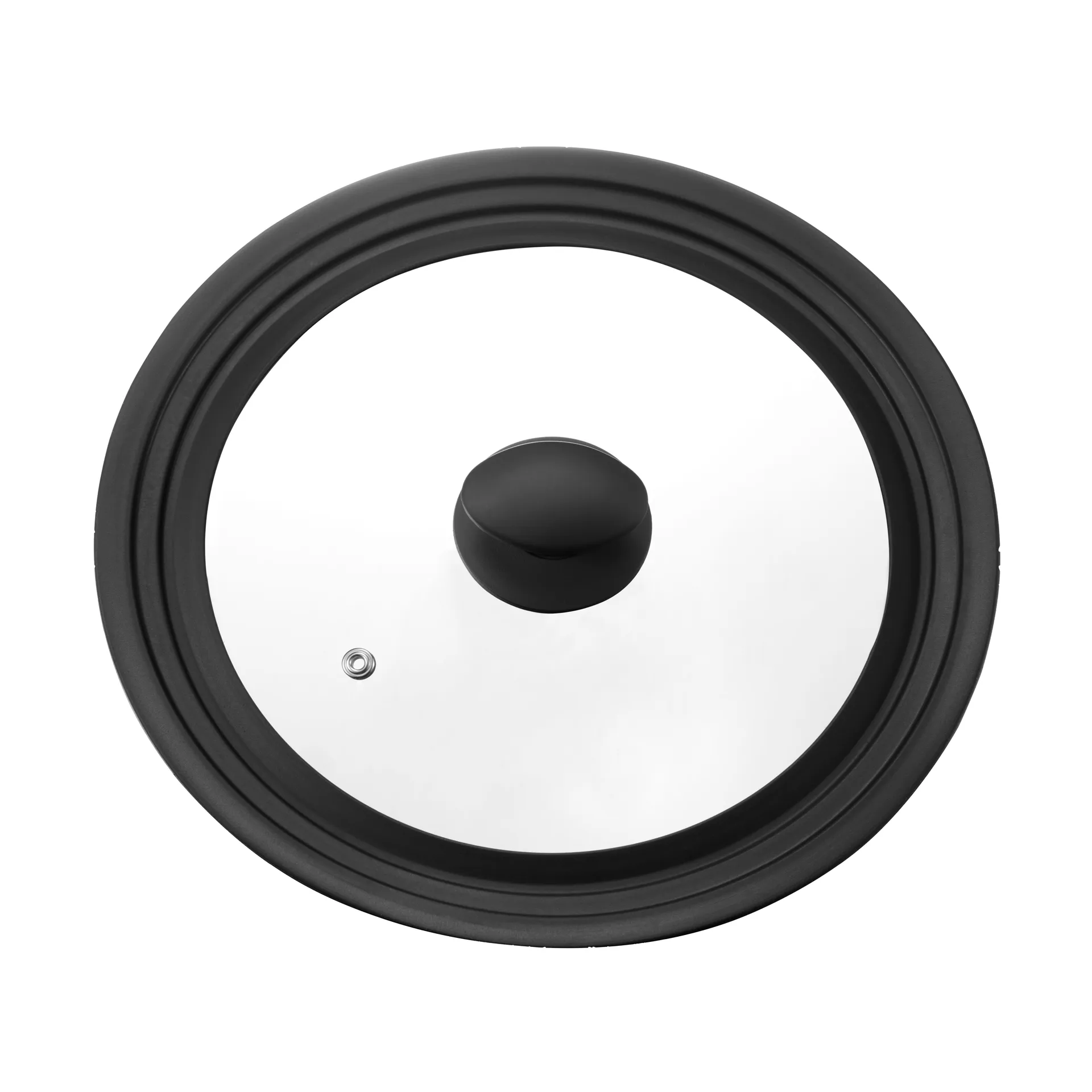 Una 一般蓋 24/26/28 cm, Glass-black silicone Dorre