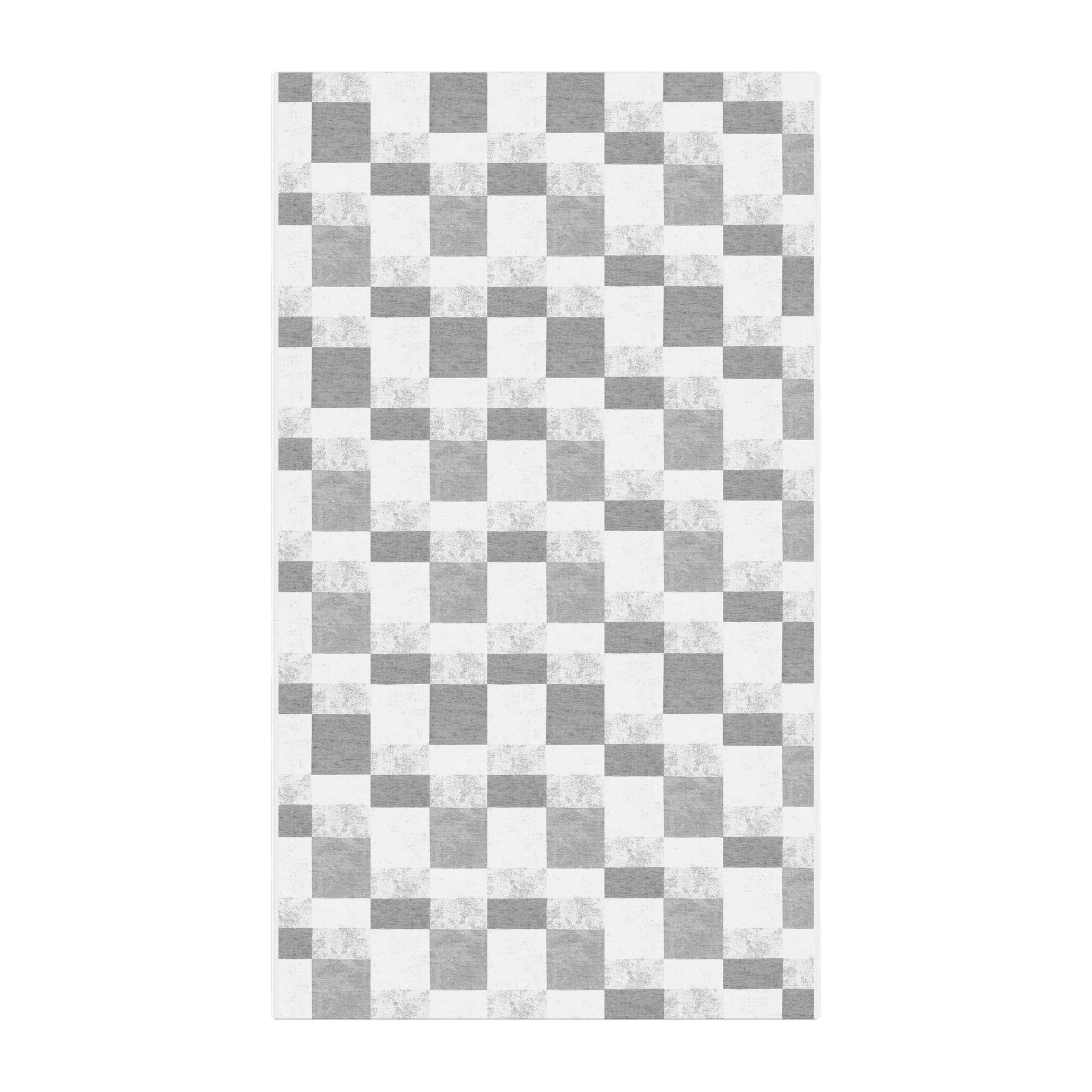 ブロック テーブルクロス 150x300 cm, grey Ekelund Linneväveri