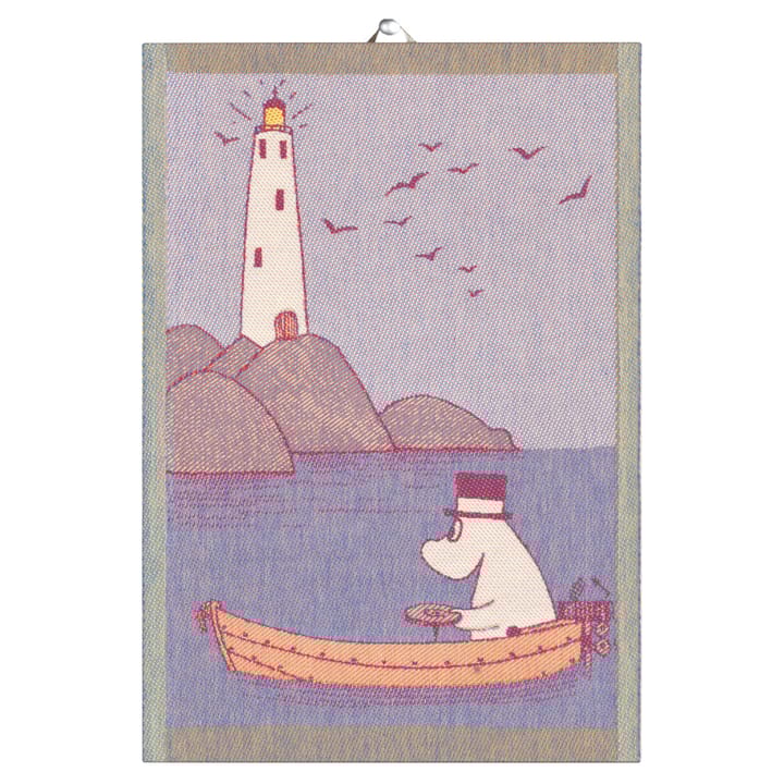 ムーミン キッチンタオル 35x50 cm - row the boat - Ekelund Linneväveri