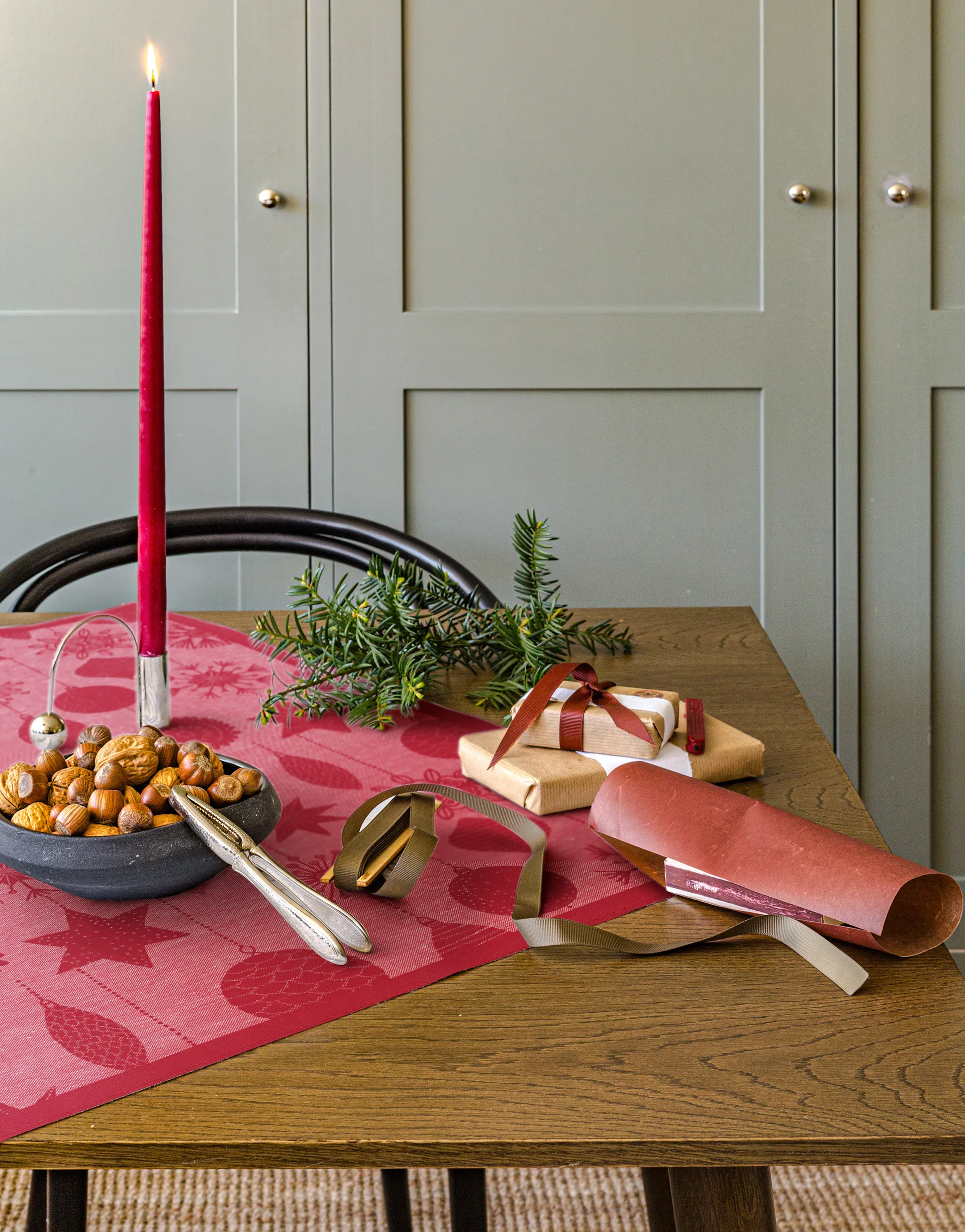 デコレーション テーブルクロス, 80x80 cm Ekelund Linneväveri