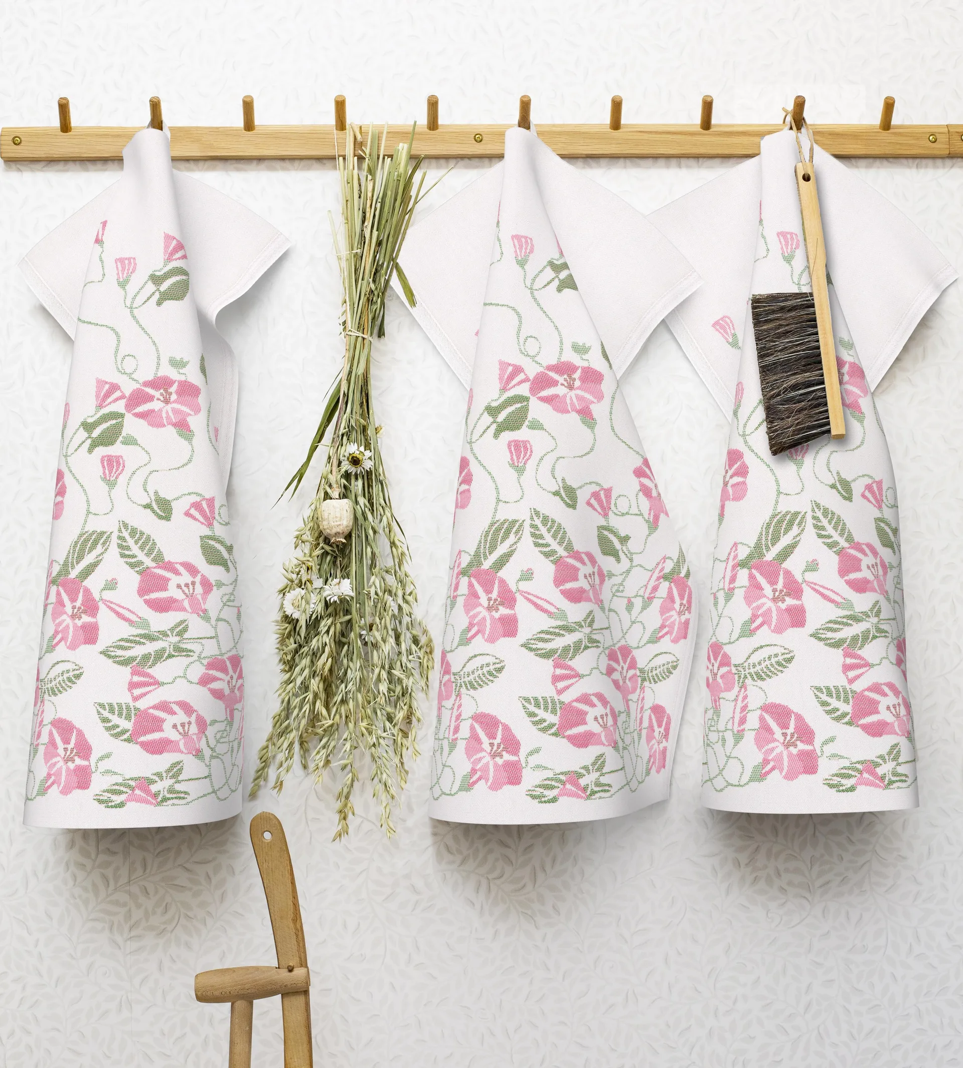 Åkervinda キッチンタオル 48x70 cm, Pink Ekelund Linneväveri