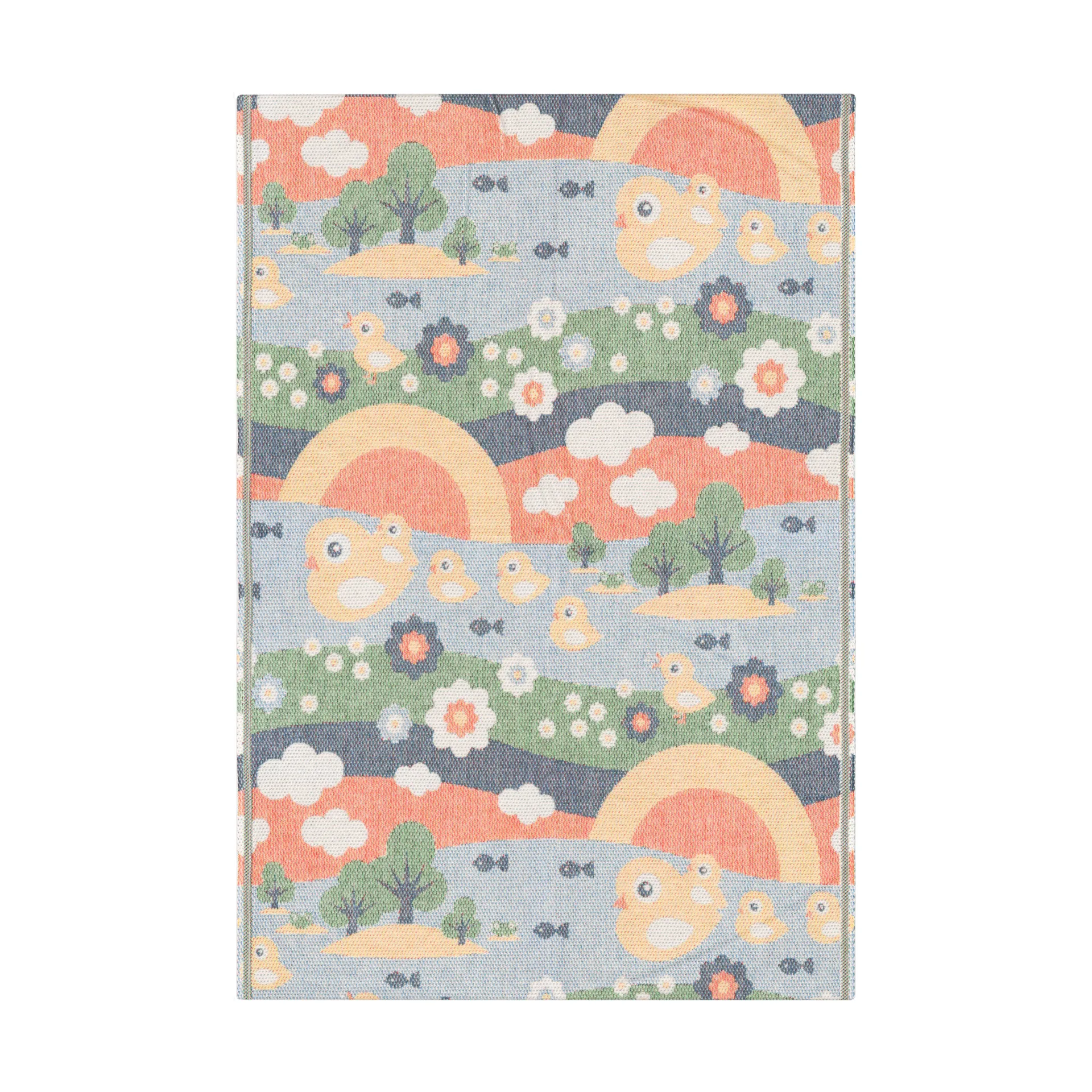 Ankdalen ベビーブランケット 72x105 cm, Multi Ekelund Linneväveri