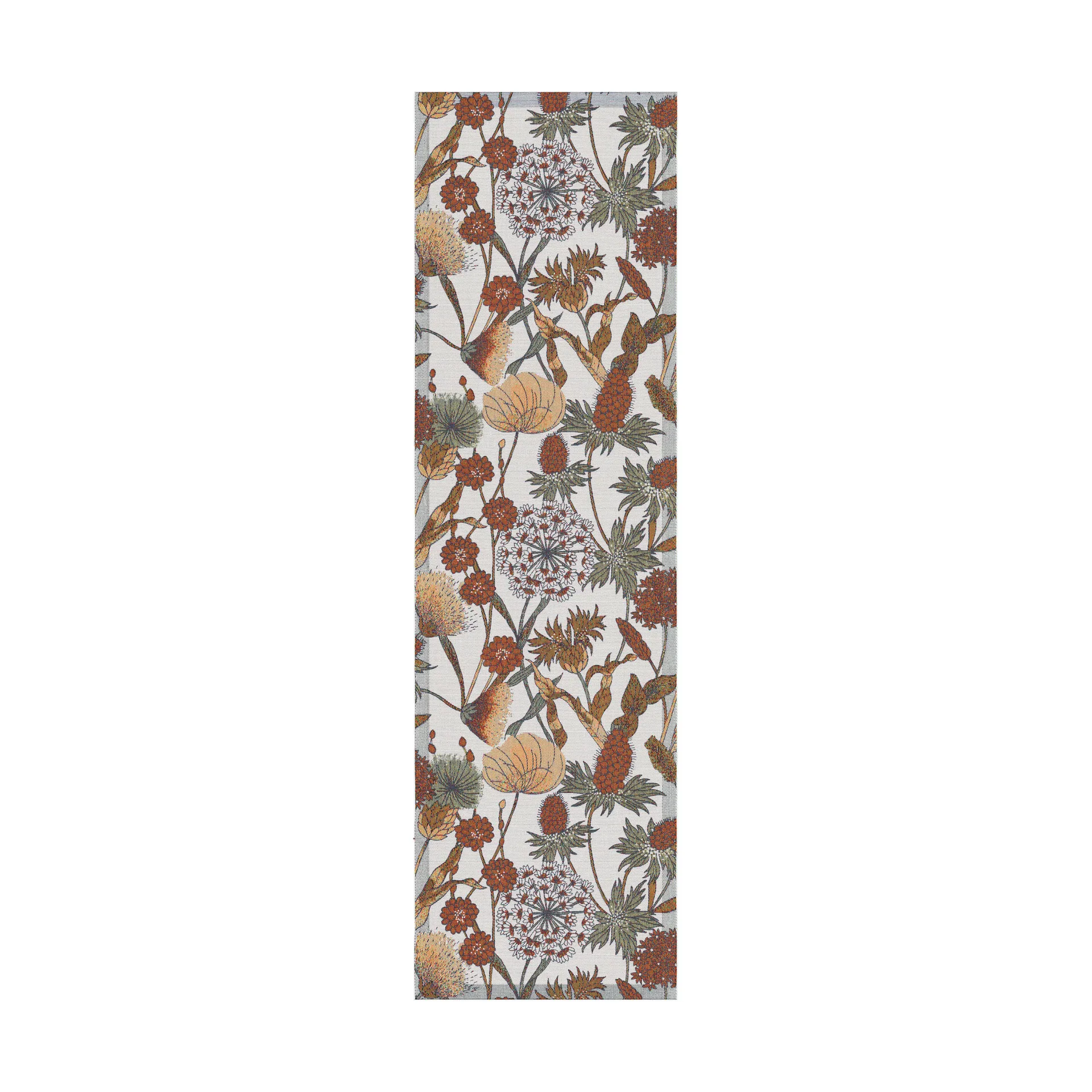 Autumn テーブルランナー 35x120 cm, Brown-red Ekelund Linneväveri