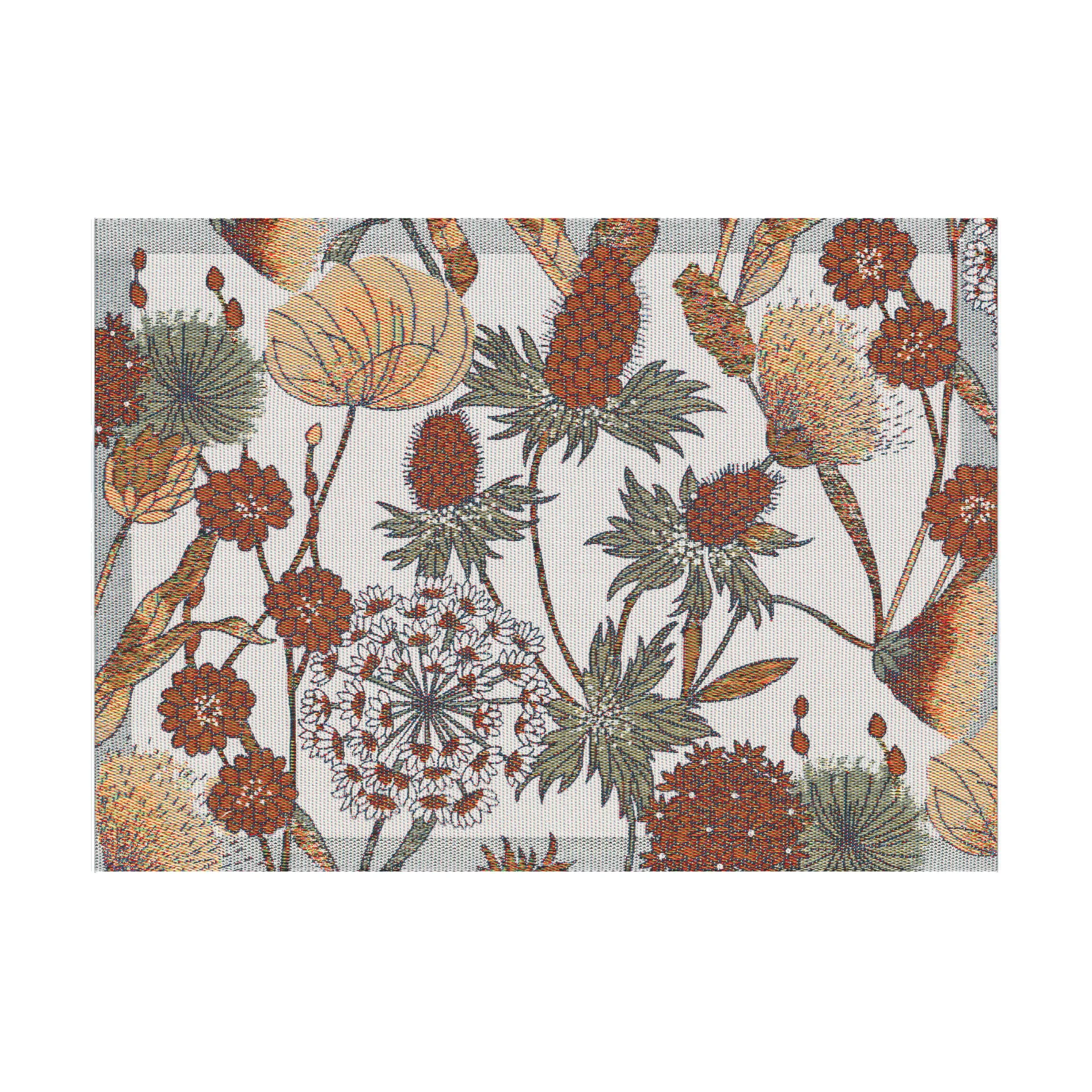 Autumn プレースマット 35x48 cm, Brown-red Ekelund Linneväveri