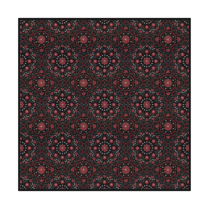 Bettys jul テーブルクロス 145x145 cm - Red-black - Ekelund Linneväveri