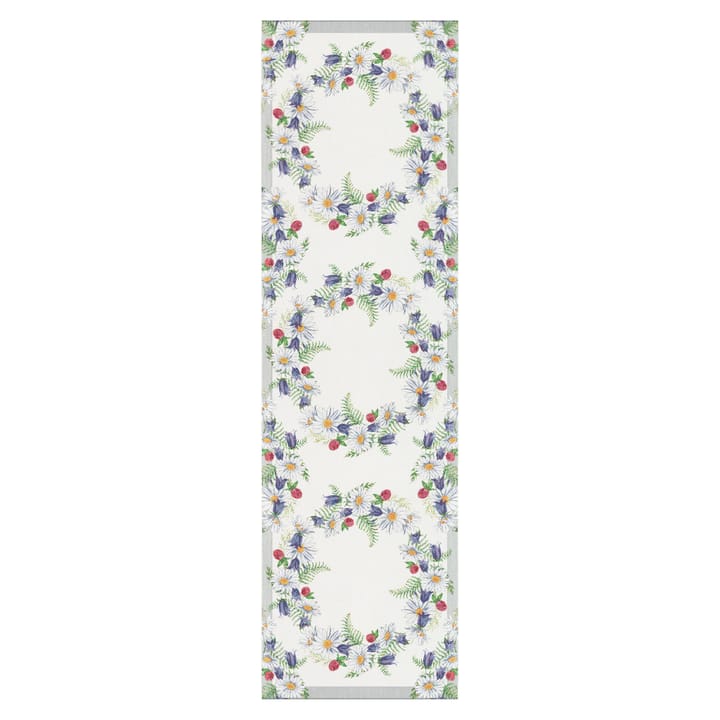 Blomkrans テーブルランナー 35x120 cm - multi - Ekelund Linneväveri