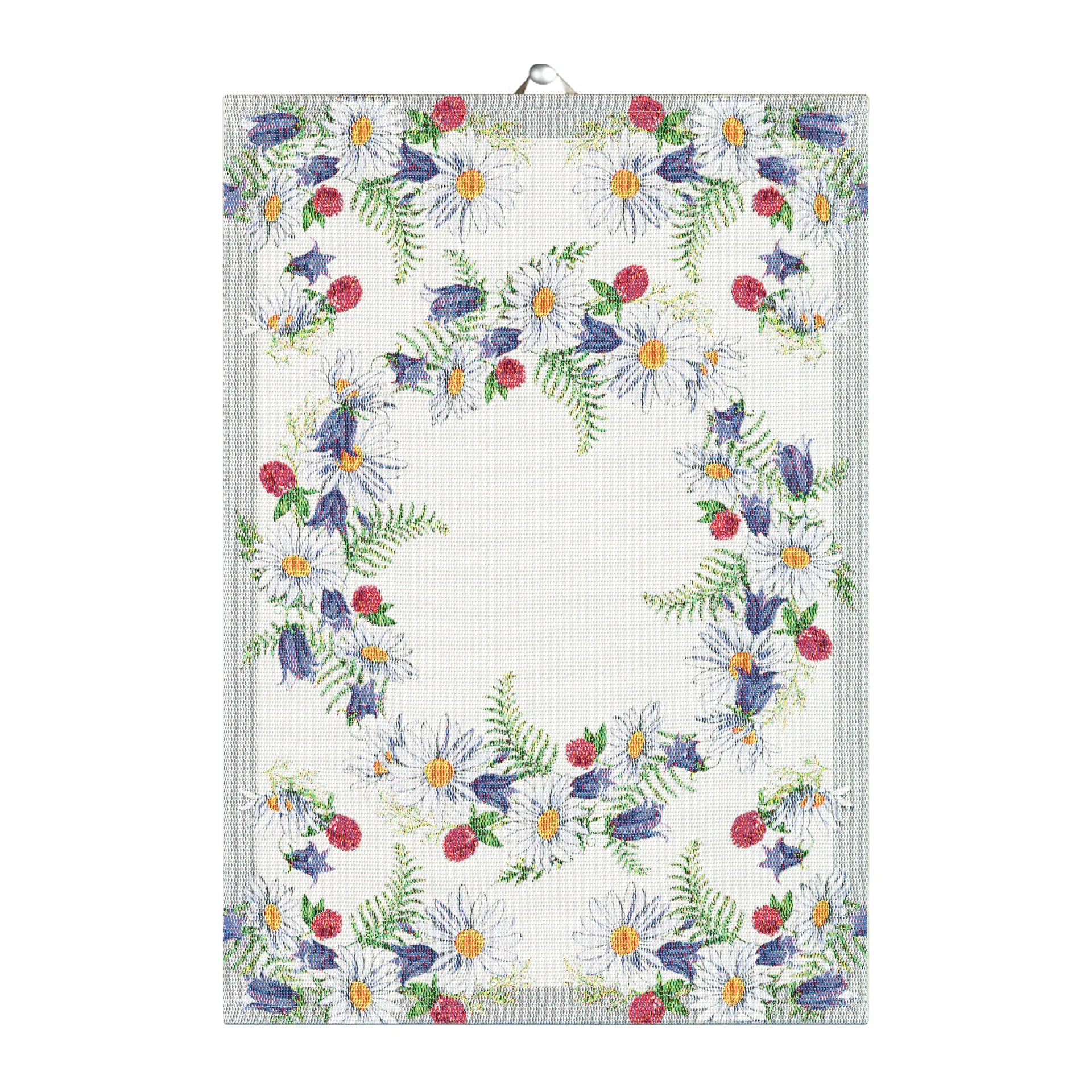 Blomkrans キッチンタオル 35x50 cm, multi Ekelund Linneväveri