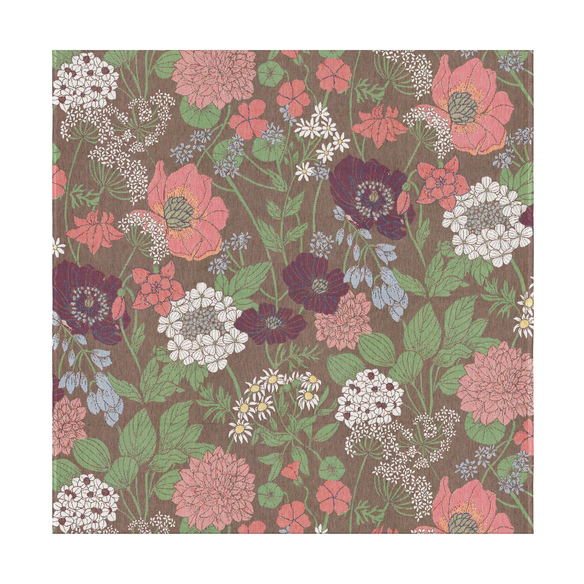 Blomsterfång テーブルクロス 145x145 cm, Multi Ekelund Linneväveri