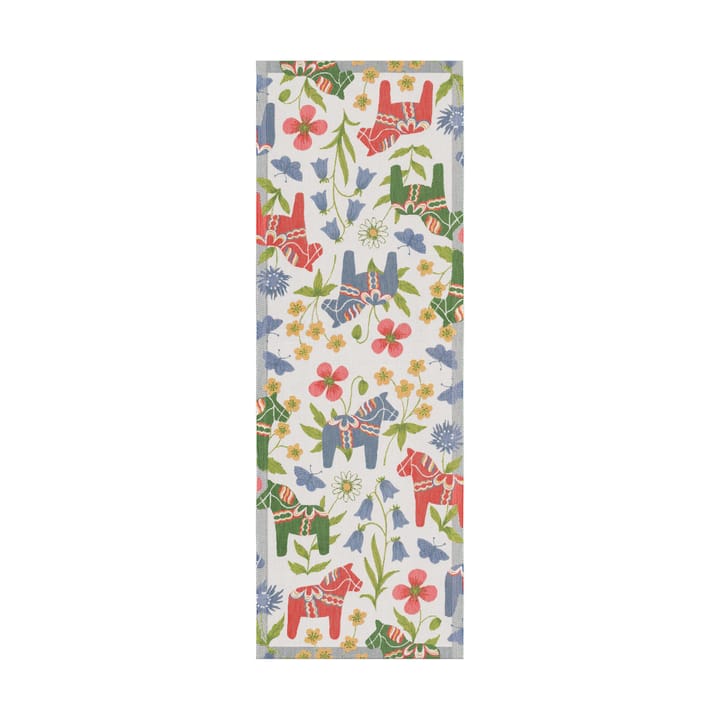 Blomsterhäst テーブルランナー 35x100 cm - Multi - Ekelund Linneväveri
