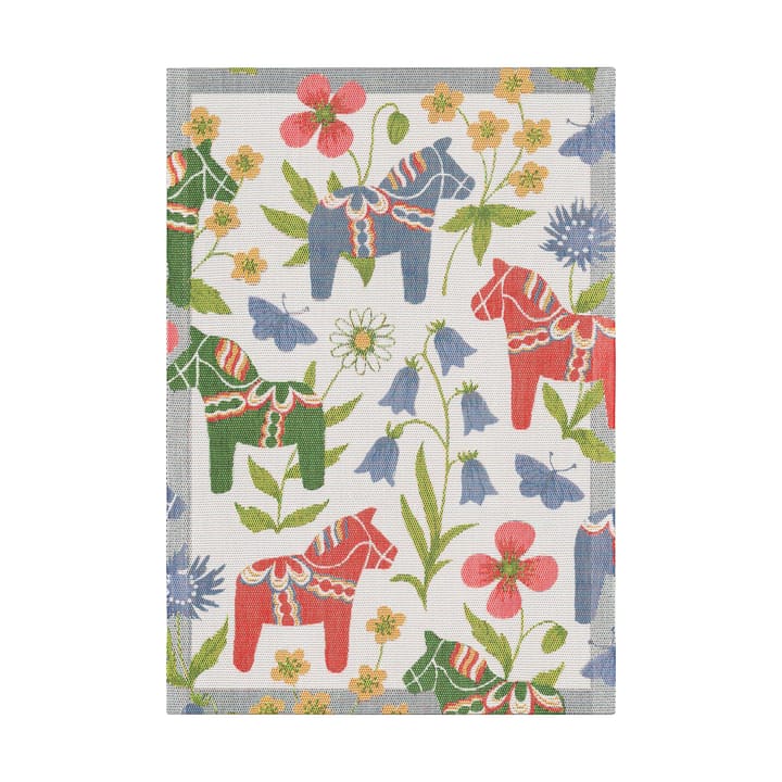 Blomsterhäst キッチンタオル 35x50 cm - Multi - Ekelund Linneväveri