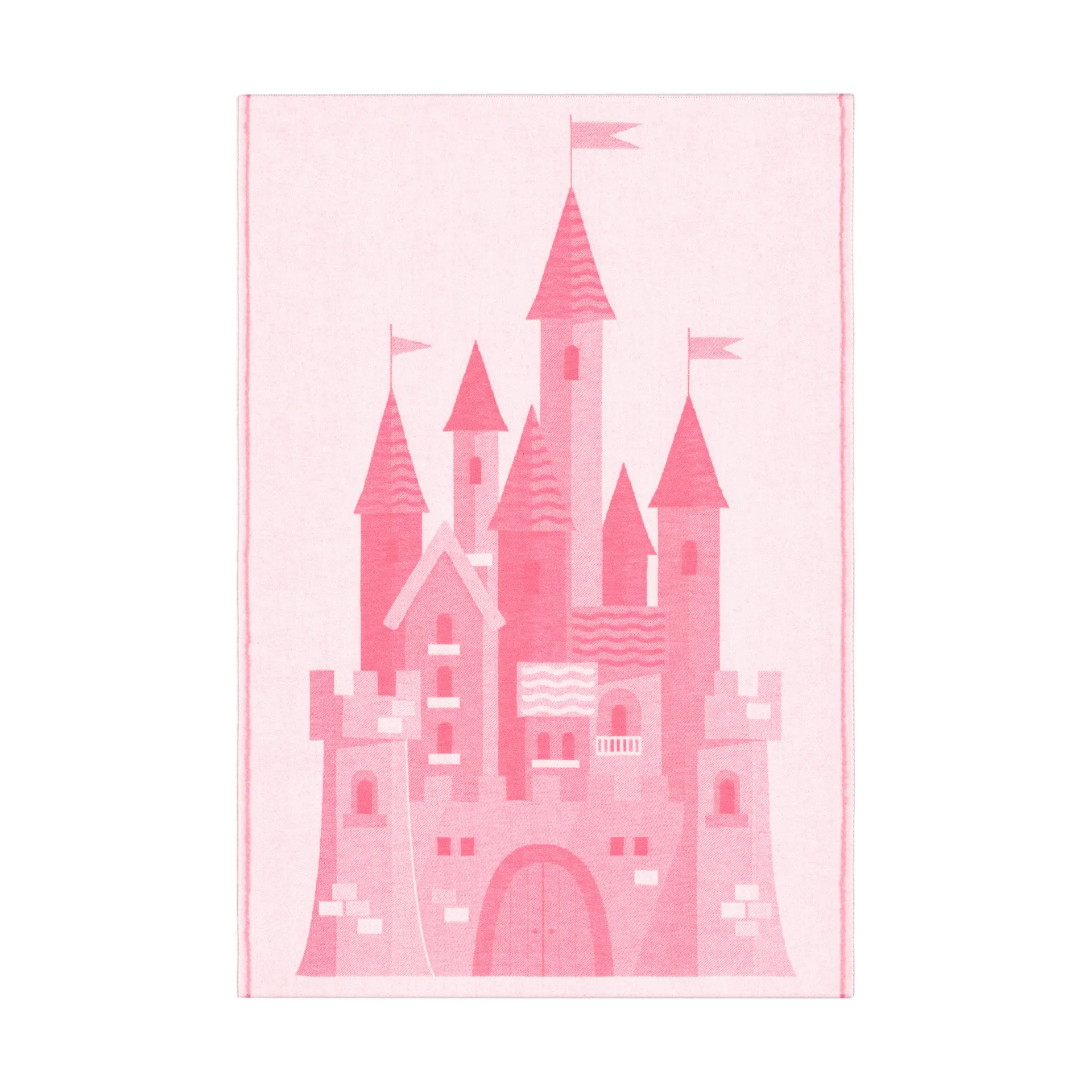 Castle ベビーブランケット 72x105 cm, Pink Ekelund Linneväveri