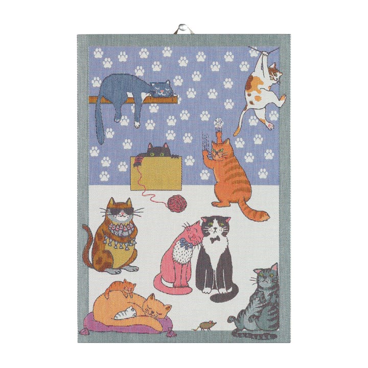 Cats fun キッチンタオル - 35x50 cm - Ekelund Linneväveri