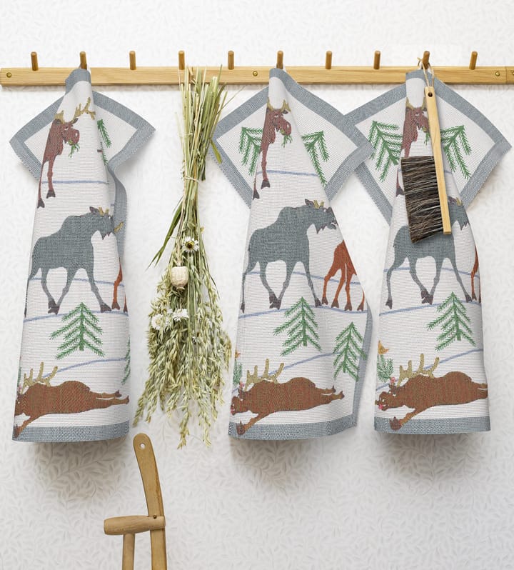 Clumsy moose キッチンタオル, 35x50 cm Ekelund Linneväveri