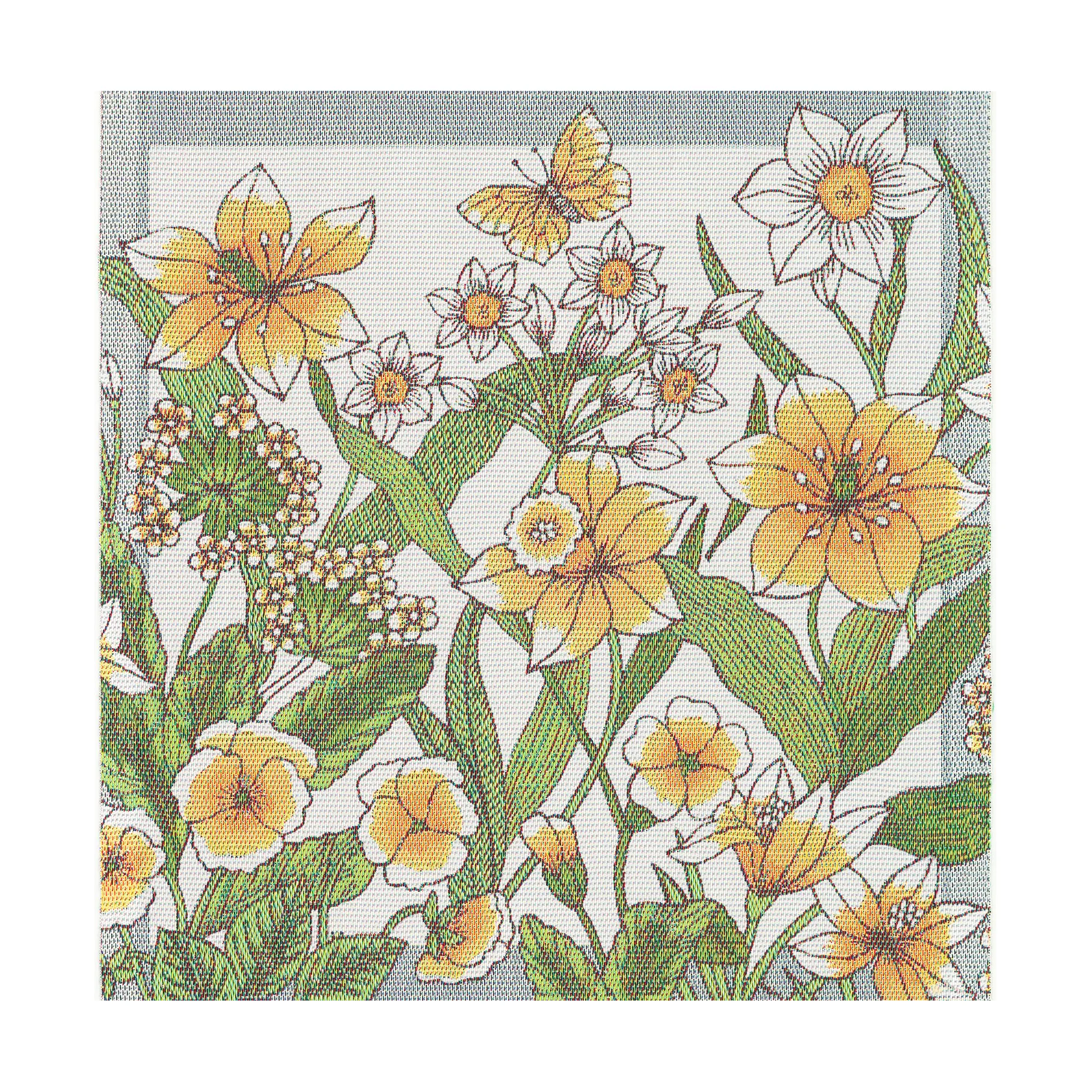 Daffodil ファブリックナプキン 35x35 cm, Yellow Ekelund Linneväveri