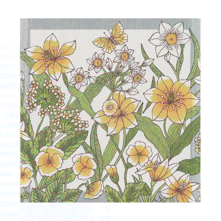 Daffodil ファブリックナプキン 35x35 cm - Yellow - Ekelund Linneväveri