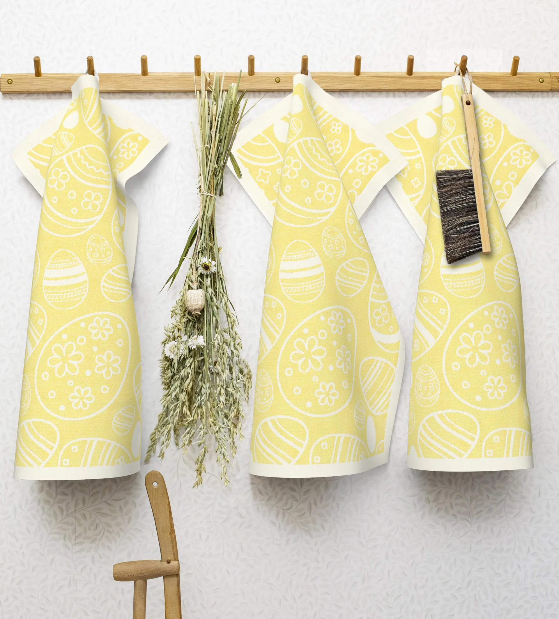 Easter Egg キッチンタオル 35x50 cm, Yellow Ekelund Linneväveri
