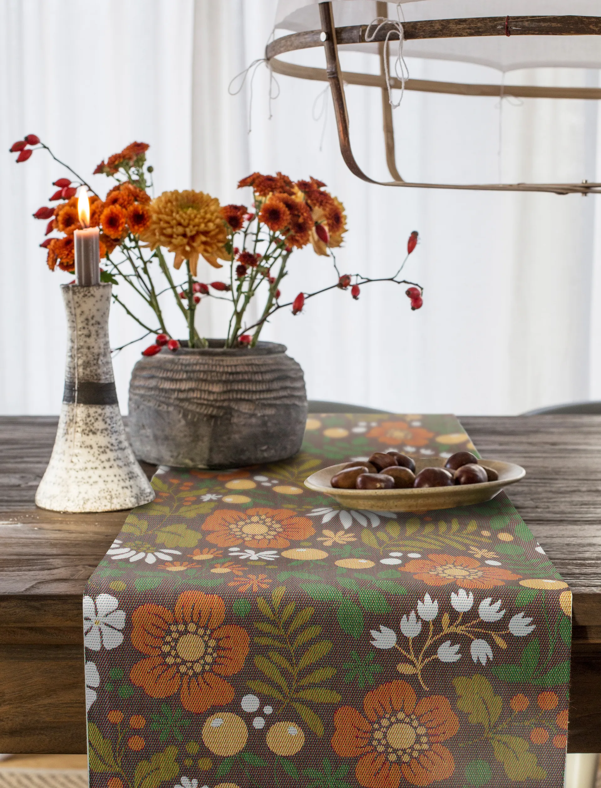 Elisabeth ランナー, 35x120 cm Ekelund Linneväveri