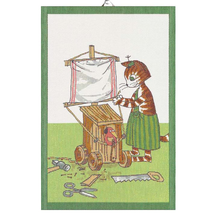 Findus Bygger キッチンタオル 40x60 cm, Multi Ekelund Linneväveri