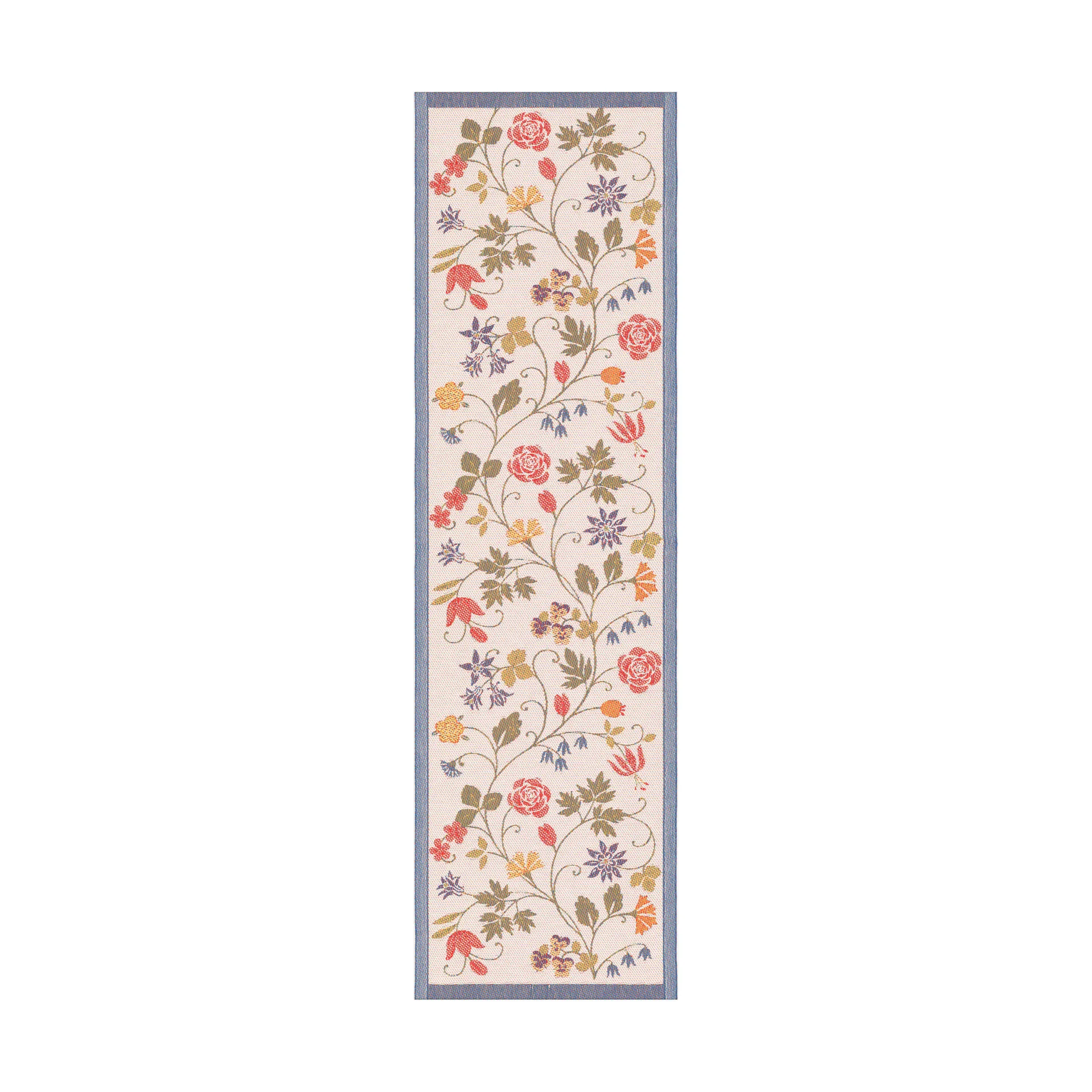 Flower テーブルランナー 35x120 cm, Multi Ekelund Linneväveri