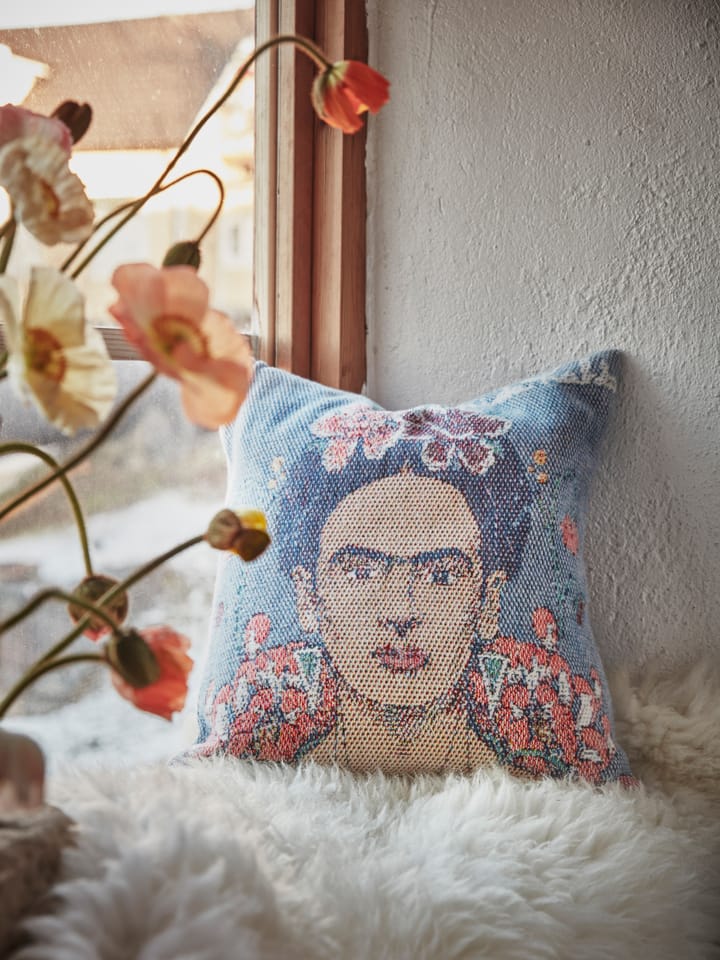Frida Kahlo ピローケース 40x40 cm - Vida - Ekelund Linneväveri