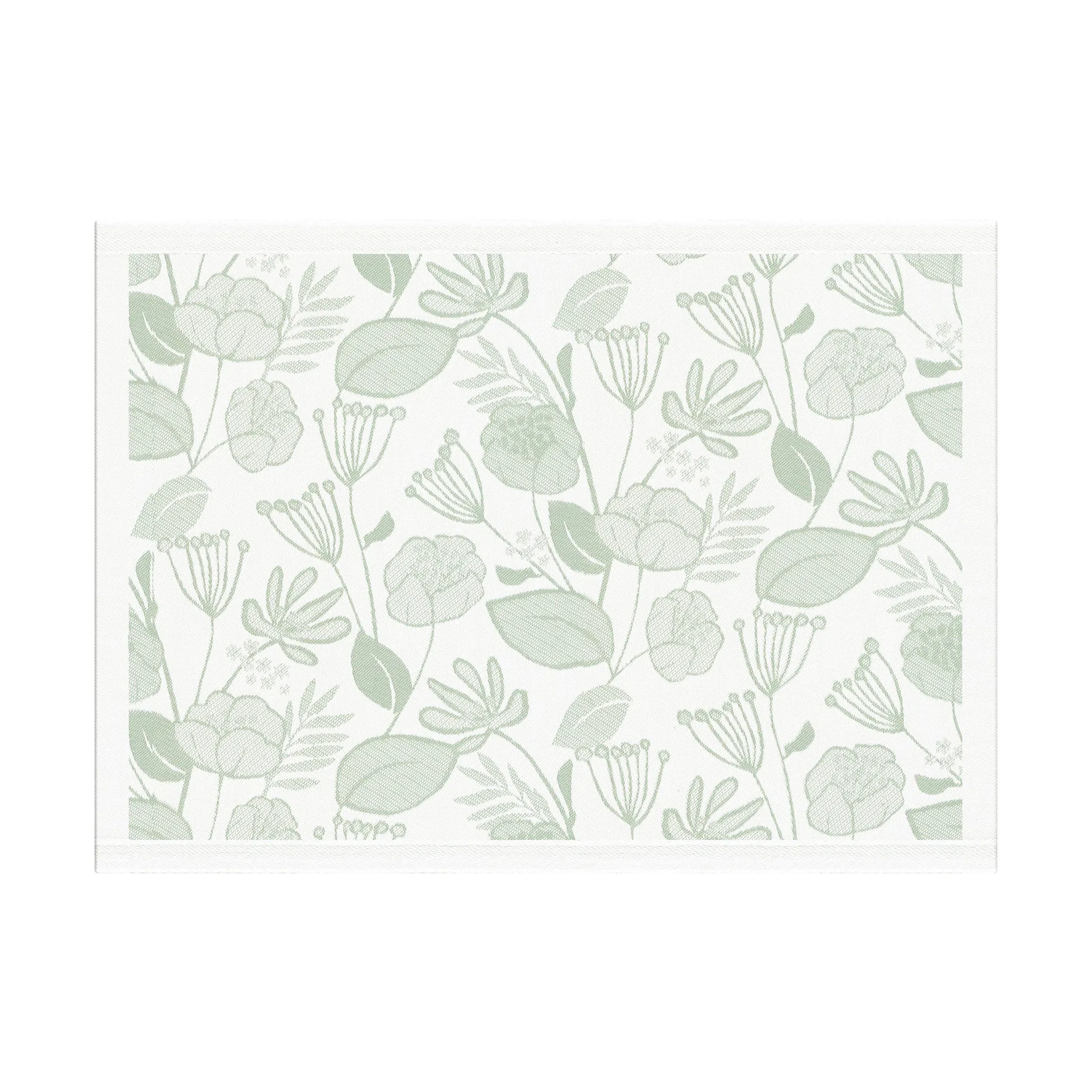 Grönska プレースマット 35x48 cm, Green-white Ekelund Linneväveri