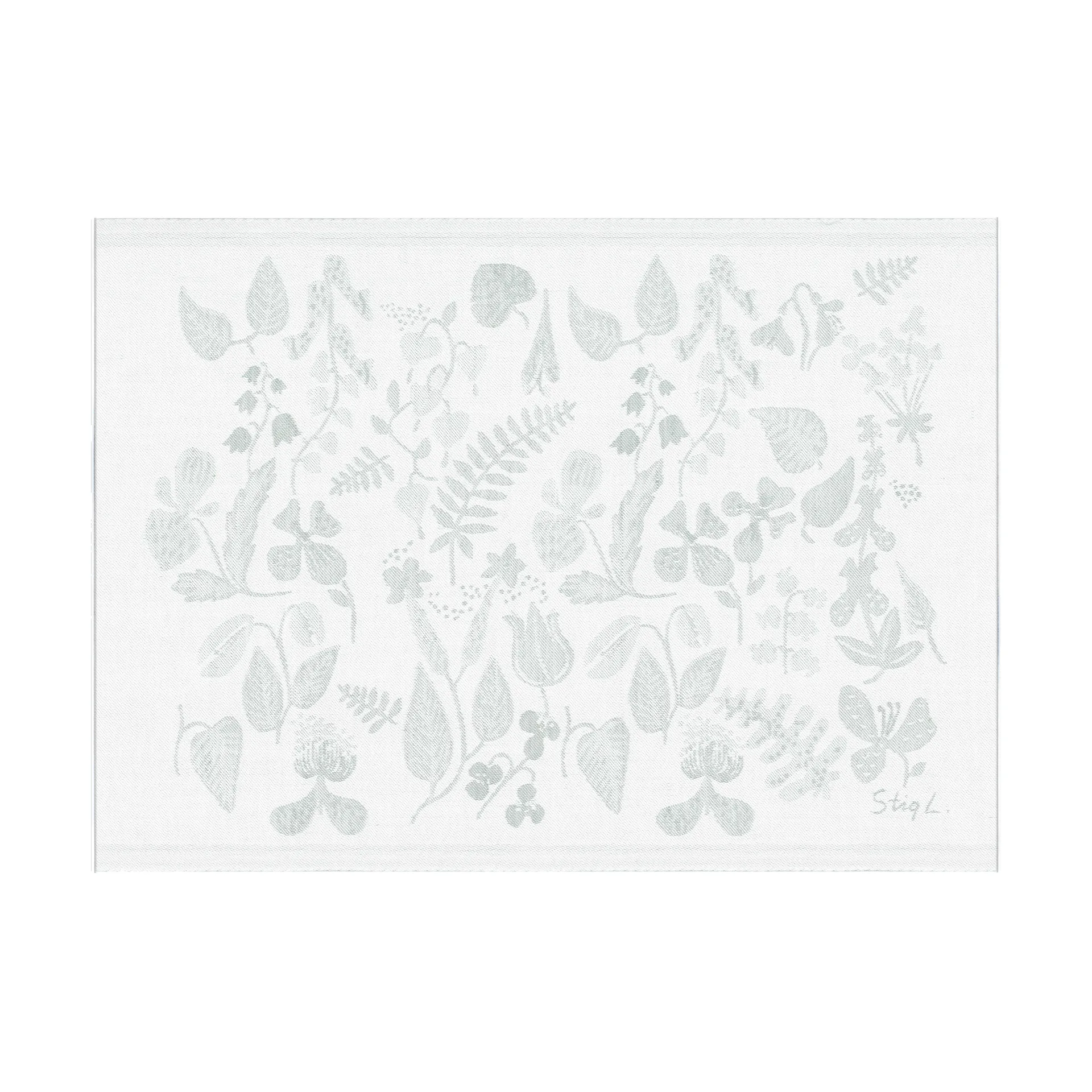 Herbarium クッションカバー 35x48 cm, Grey Ekelund Linneväveri