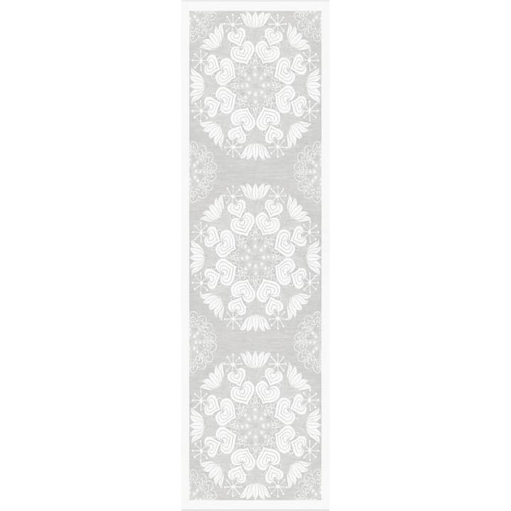 Hjärtbo テーブルランナー 35x120 cm - grey - Ekelund Linneväveri