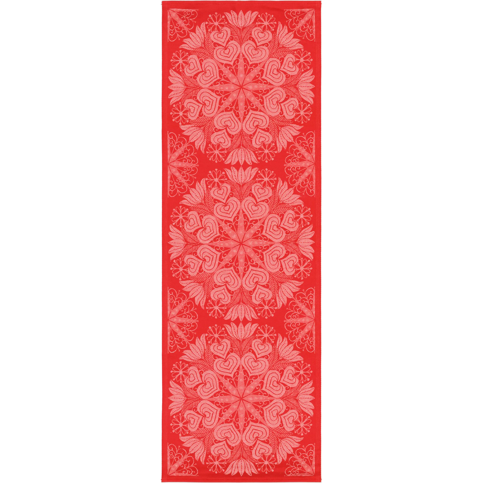 Hjärtbo テーブルランナー 50x150 cm, red Ekelund Linneväveri