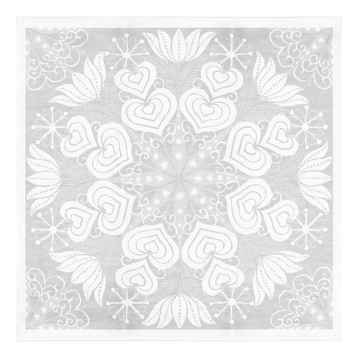 Hjärtbo テーブルクロス 80x80 cm - grey - Ekelund Linneväveri