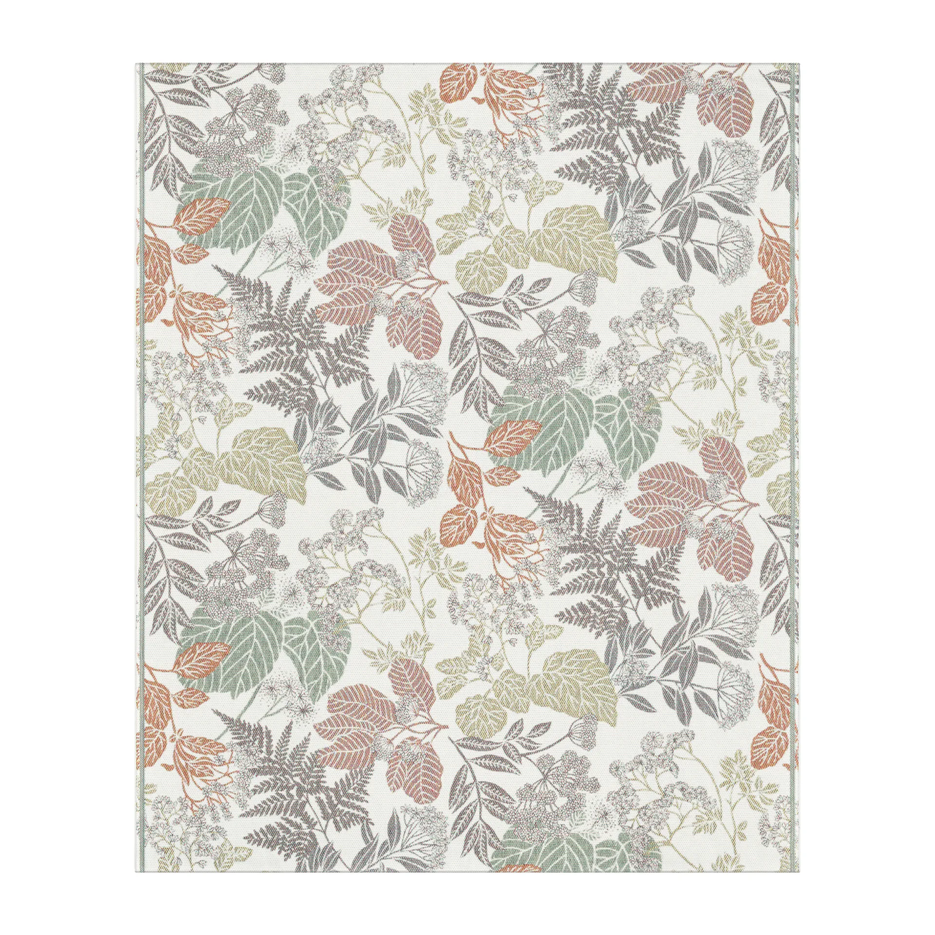 Höstnature コットンスロー 140x170 cm, Brown Ekelund Linneväveri