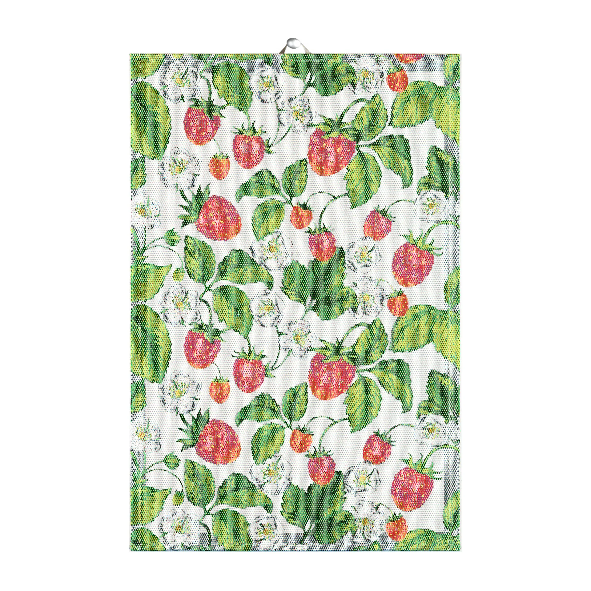 Jordgubbar キッチンタオル 40x60 cm, Multi Ekelund Linneväveri